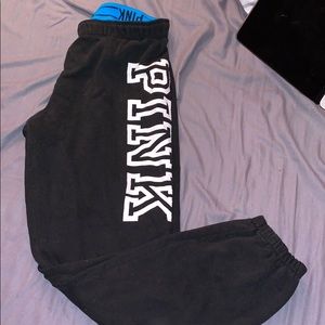 Victoria’s Secret pink black Capri jogger sweats